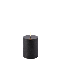 UYUNI LED PILLAR CANDLE FOREST BLACK RUSTIC