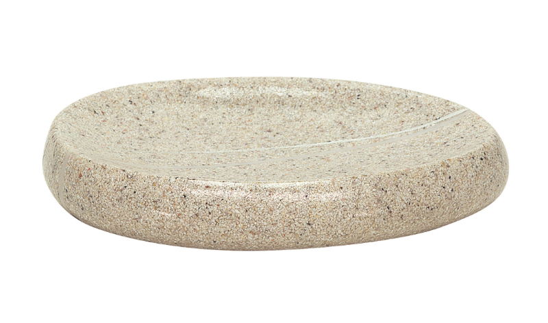 KLEINE WOLKE STONES POLYRESIN SANDBEIGE SOAP DISH