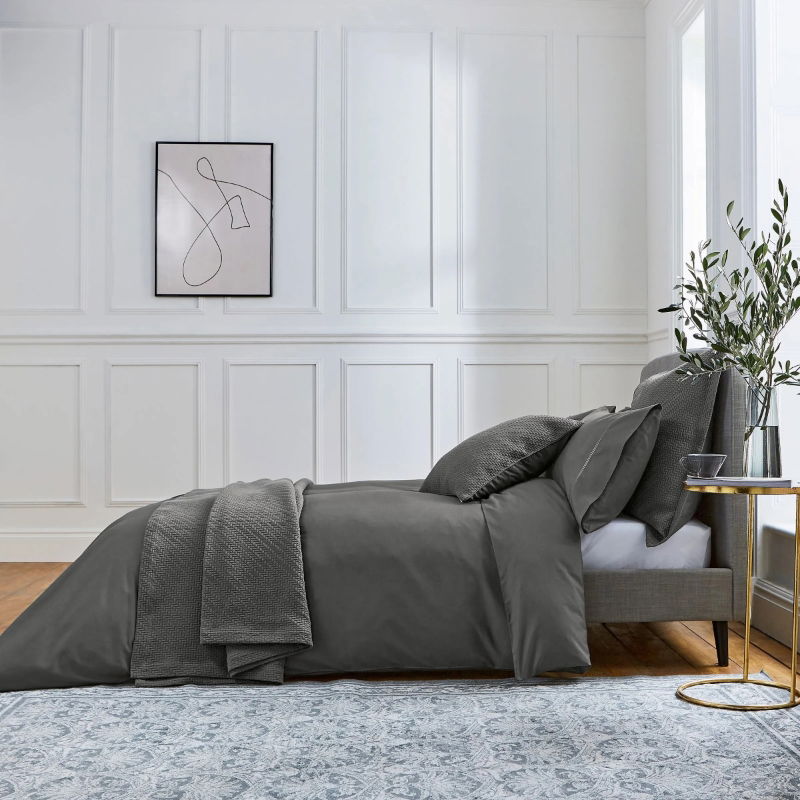 BEDECK OF BELFAST ANDAZ BEDDING RANGE CHARCOAL