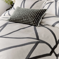 HARLEQUIN SUMI DUVET COVER PEARL & CHARCOAL