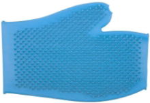 ERGO BLUE RUBBER GROOMING GLOVE