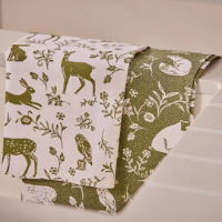 ULSTER WEAVERS FOREST FRIENDS TEA TOWEL SET - SAGE