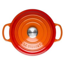 LE CREUSET ROUND CASSEROLE, VOLCANIC