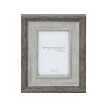 IMPRESSIONS GREY WASH WOOD EFFECT PHOTO FRAME 4*6"