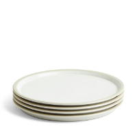 ROYAL DOULTON URBAN DINING PLATE/LID 25.5CM/10CM WHITE SET OF 4