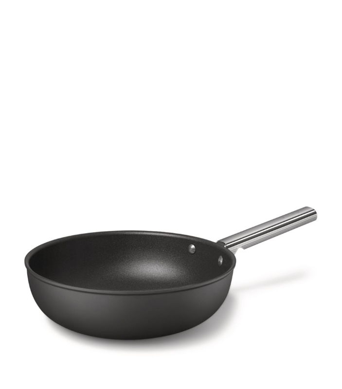 SMEG 30CM BLACK WOK