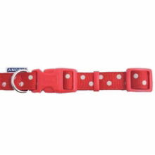 RED POLKA DOT ADJUSTABLE COLLAR 20-30CM