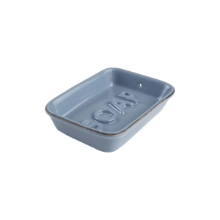 T & G WOODWARE OCEAN SOAP DISH BLUE