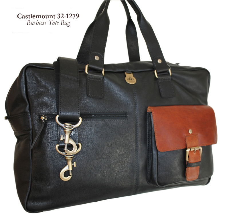 CASTLEMOUNT BLK/COG BUSINESS TOTE BAG