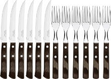 TRAMONTINA 12 PCS CUTLERY SET BROWN