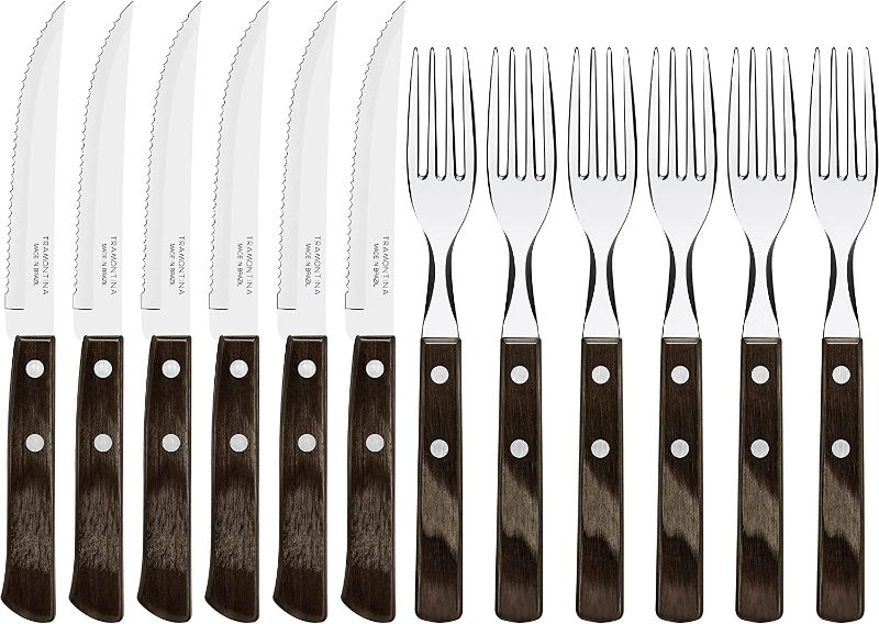 TRAMONTINA 12 PCS CUTLERY SET BROWN