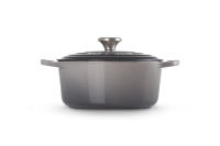 LE CREUSET SIGNATURE ROUND CASSEROLE 24CM FLINT