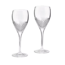 VERA WANG DIAMOND MOSAIC GOBLET PAIR