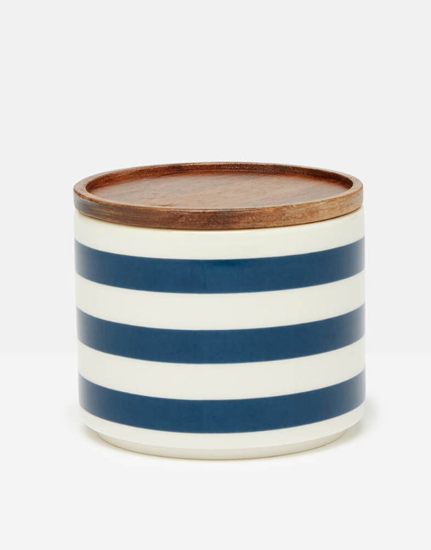 JOULES BRIGHTSIDE STRIPE MEDIUM STORAGE CANNISTER