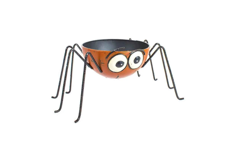 METAL ORANGE SPIDER LEG BOWL