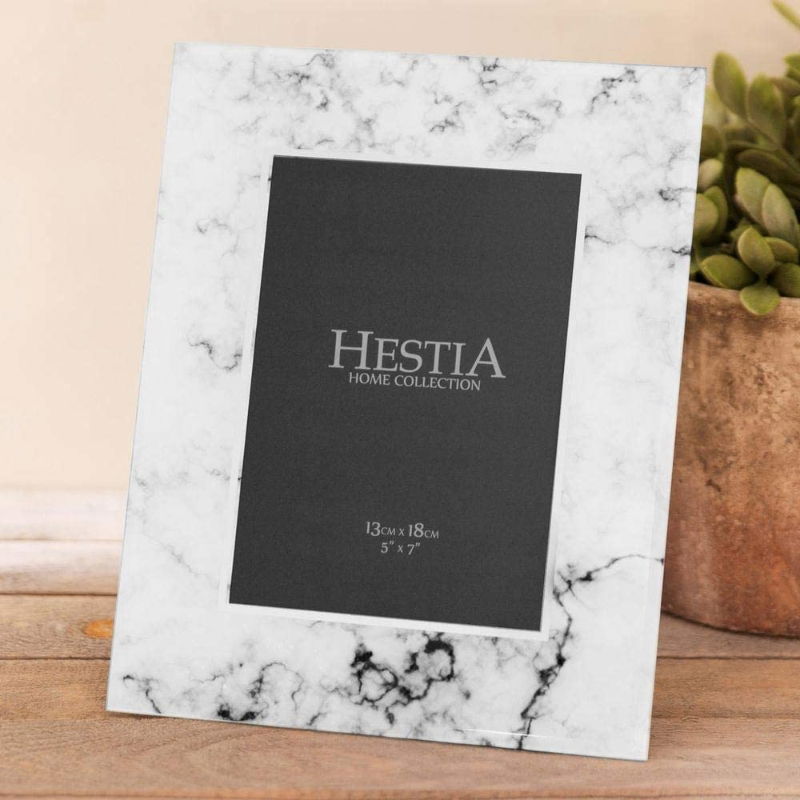 HESTIA GLASS MARBLE PHOTO FRAME 5*7"