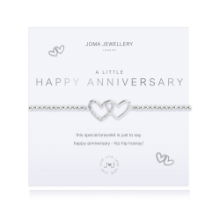 JOMA A LITTLE HAPPY ANNIVERSARY SILVER BRACELET 17.5CM STRETCH