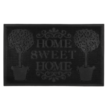 JVL HOME SWEET HOME RUBBER SCRAPER MAT 45x75CM