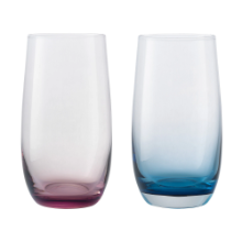 DENBY COLOURS LARGE TUMBLER (PINK/BLUE) SET OF 2