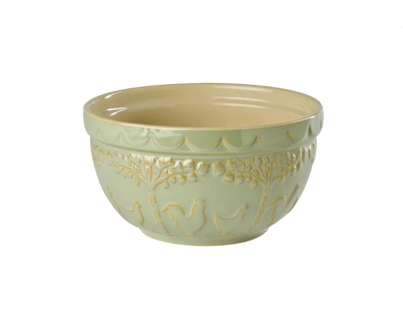 EDDINGTONS THE PANTRY MEDIUM SAGE GREEN CERAMIC BOWL