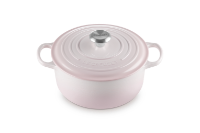 LE CREUSET SHELL PINK CASSEROLE 24CM